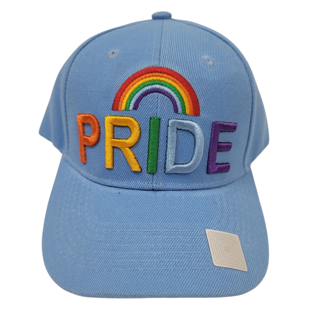 NWT Pride Rainbow Embroidered Curved Visor Adjustable Baseball Cap